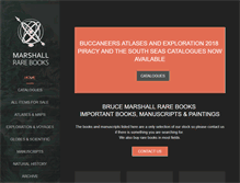 Tablet Screenshot of marshallrarebooks.com